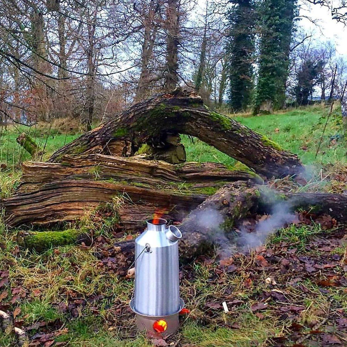 Kelly Kettle Base Camp Kettle 1.6L Stainless 50001 (Latest Model) - NORTH RIVER OUTDOORS