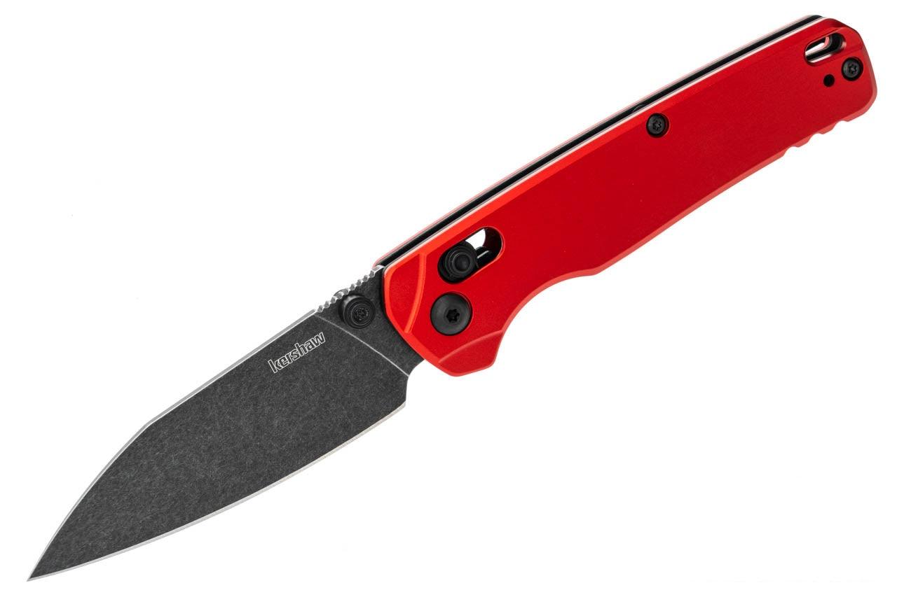 Kershaw 6105RDBW Bel Air Red Aluminum Handle Black Wash MagnaCut Blade - NORTH RIVER OUTDOORS