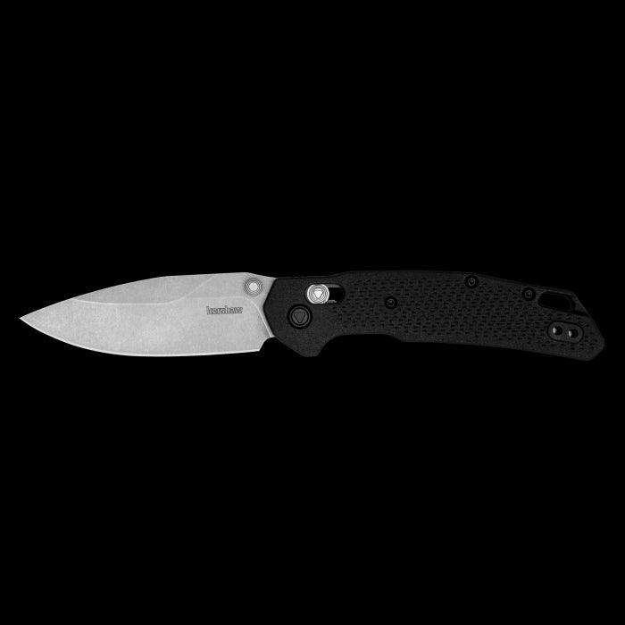 Kershaw 2037 Heist DuraLock Folding Knife 3.2" D2 Stonewashed Clip Point Black Nylon Handles - NORTH RIVER OUTDOORS