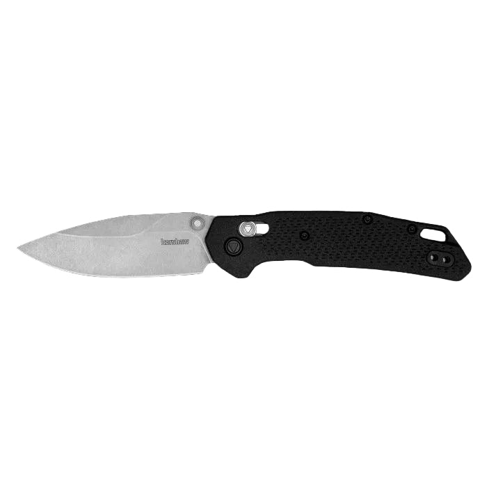 Kershaw 2037 Heist DuraLock Folding Knife 3.2" D2 Stonewashed Clip Point Black Nylon Handles - NORTH RIVER OUTDOORS