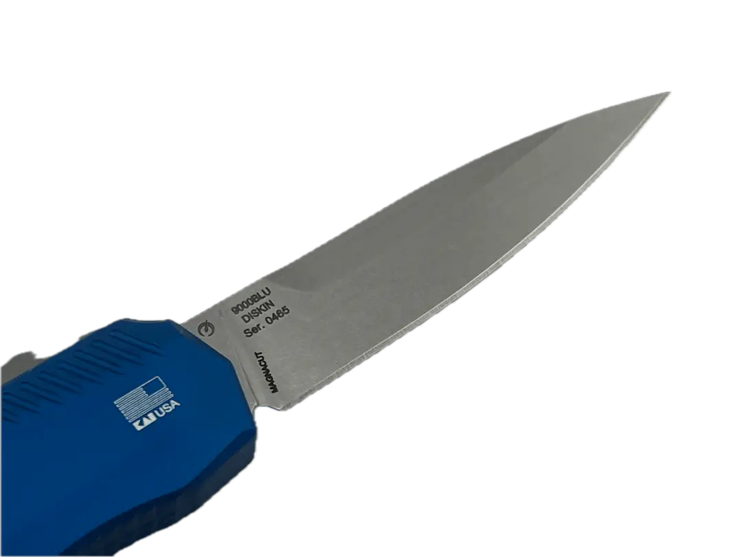 Kershaw Matt Diskin Livewire OTF AUTO Knife 3.3" MagnaCut Stonewashed Blue Aluminum Handles