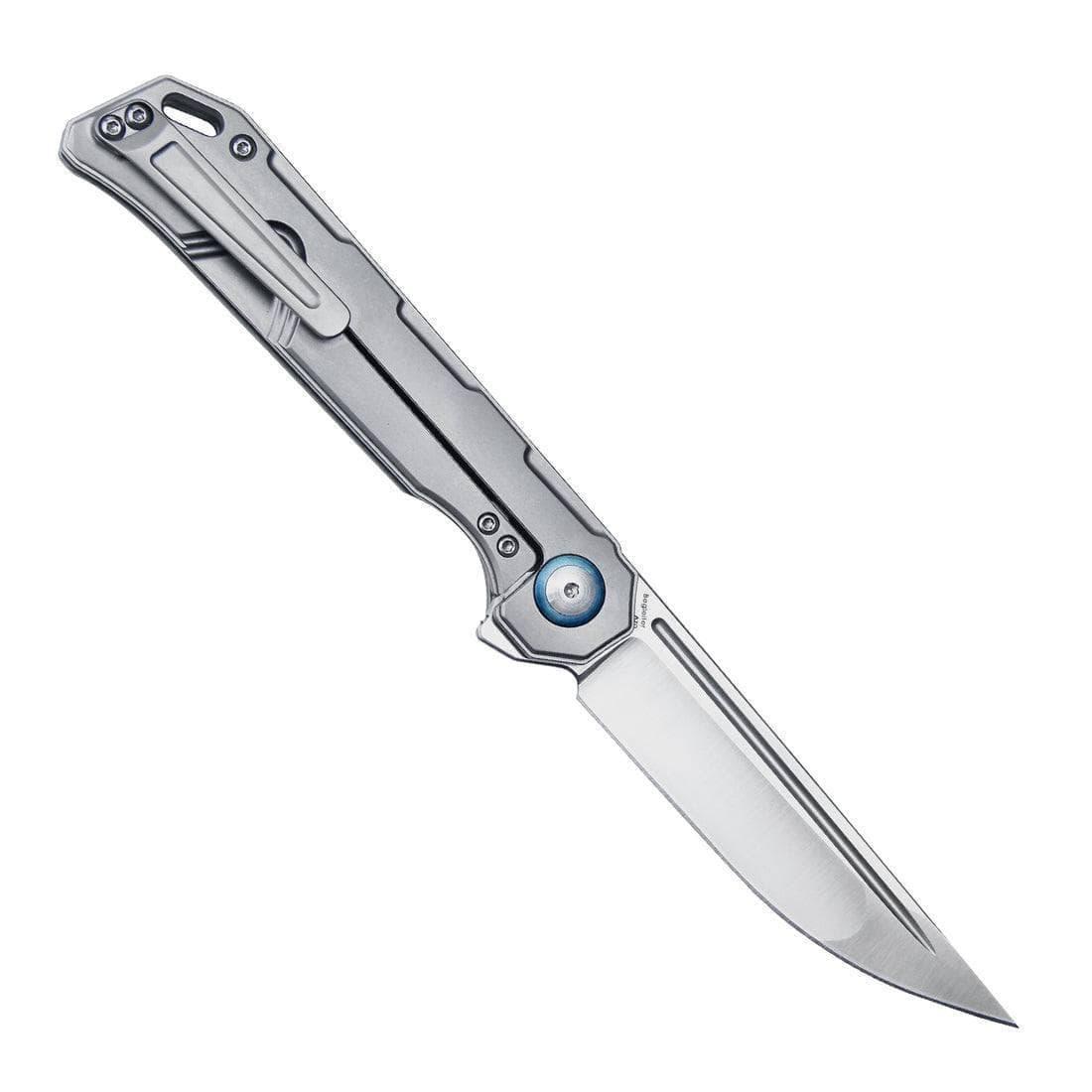 Kizer Begleiter Titanium Gray Ki4458T2 (3.5" Satin) - NORTH RIVER OUTDOORS