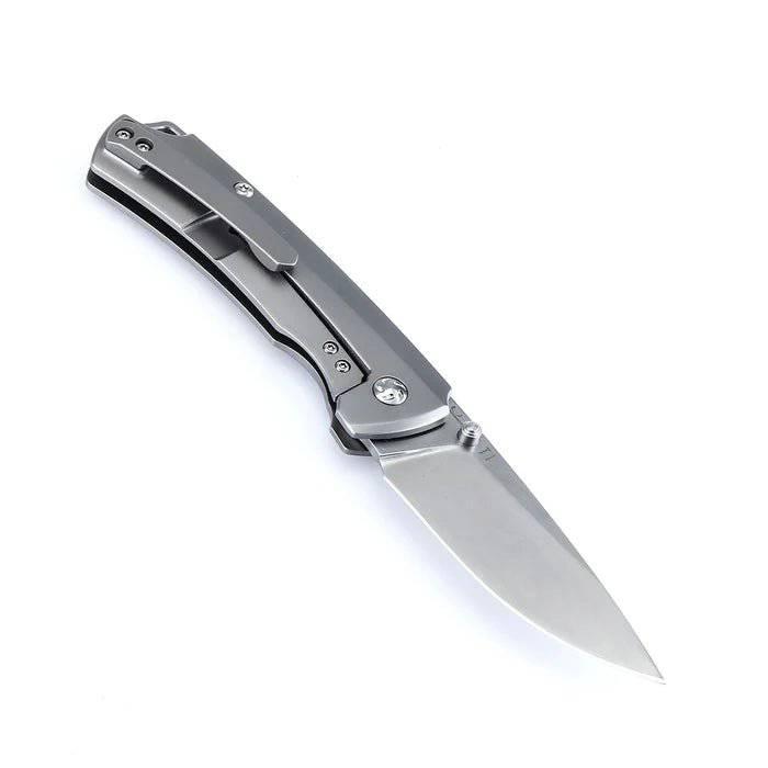 Kizer Ki3490 Ulrich Hennicke Task I Folding Knife 3.2" S35VN Drop Point Blade Ti Handles - NORTH RIVER OUTDOORS