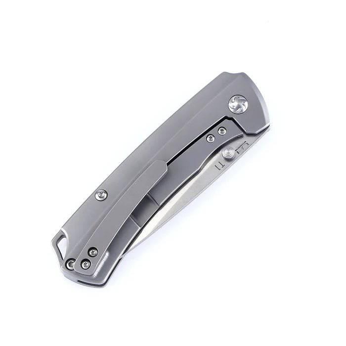 Kizer Ki3490 Ulrich Hennicke Task I Folding Knife 3.2" S35VN Drop Point Blade Ti Handles - NORTH RIVER OUTDOORS