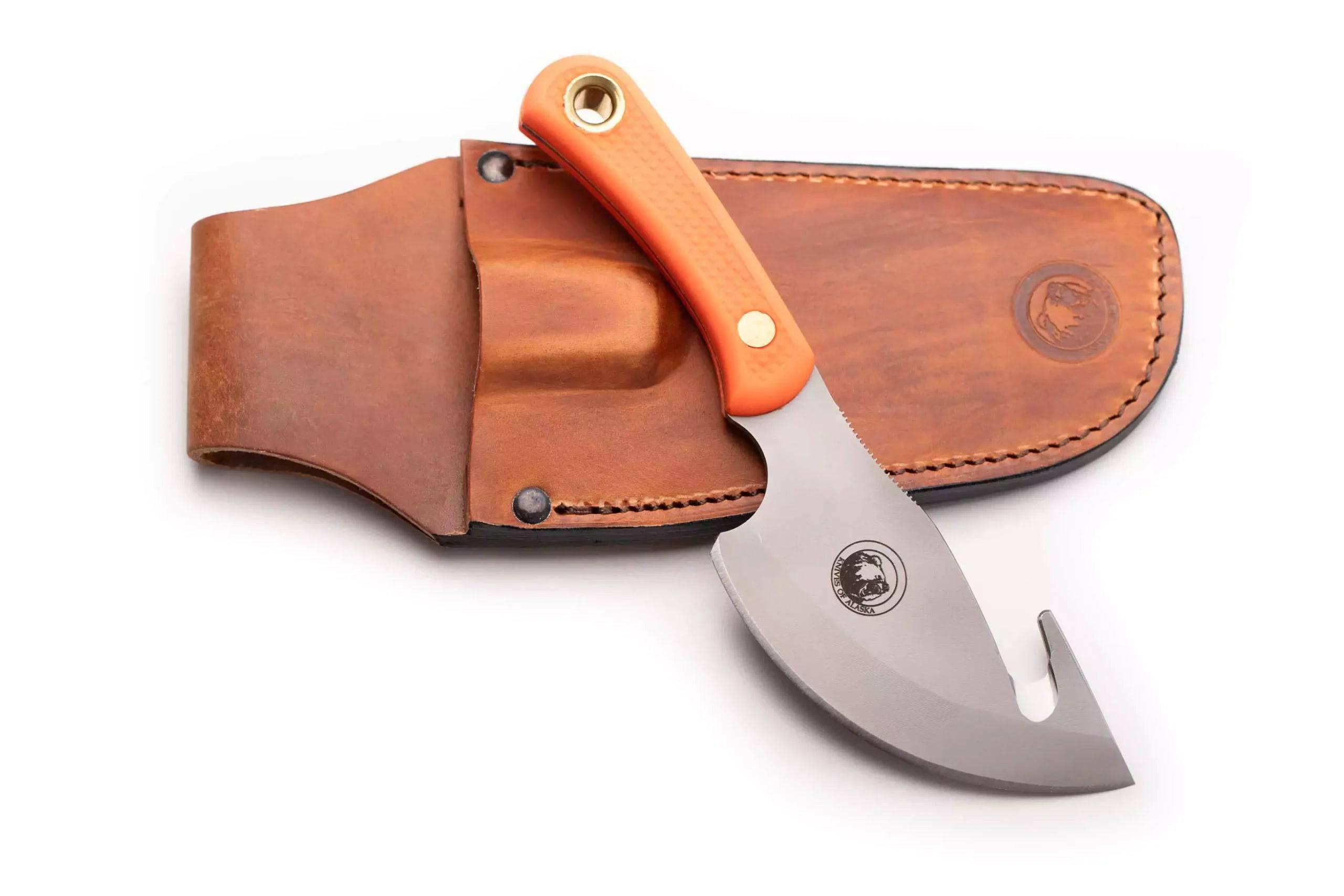 Knives of Alaska Caribou Orange Suregrip Handle - NORTH RIVER OUTDOORS