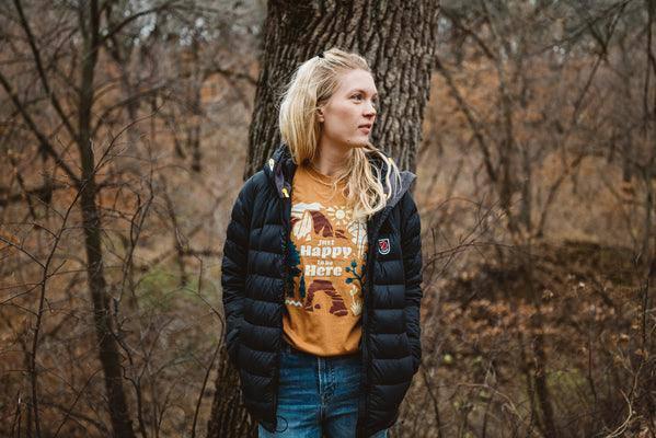 Just Happy to Be Here Tee (Canyon) - NORTH RIVER OUTDOORS