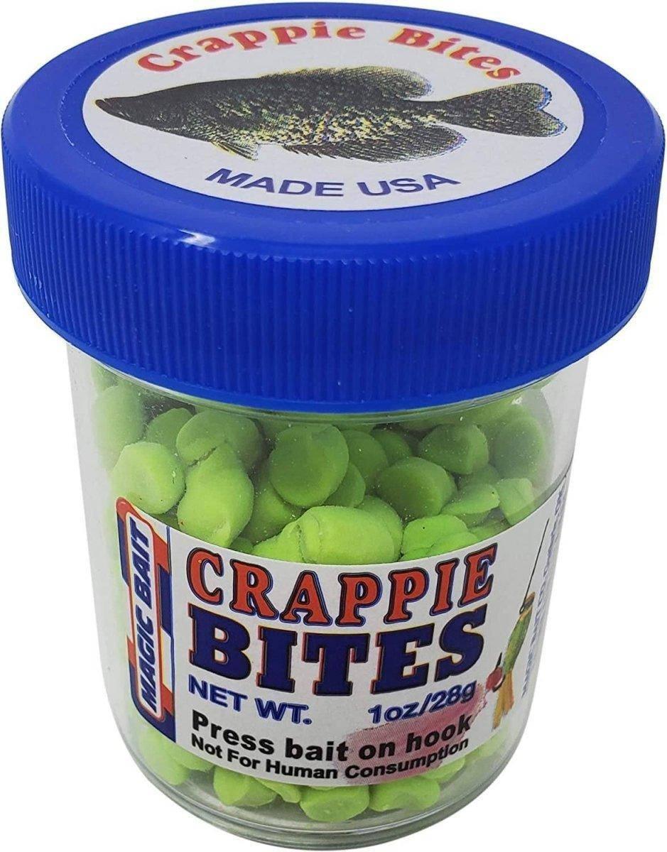 Magic Bait 06-12 Crappie Bites Yellow Catch More 1oz Jar - NORTH RIVER OUTDOORS