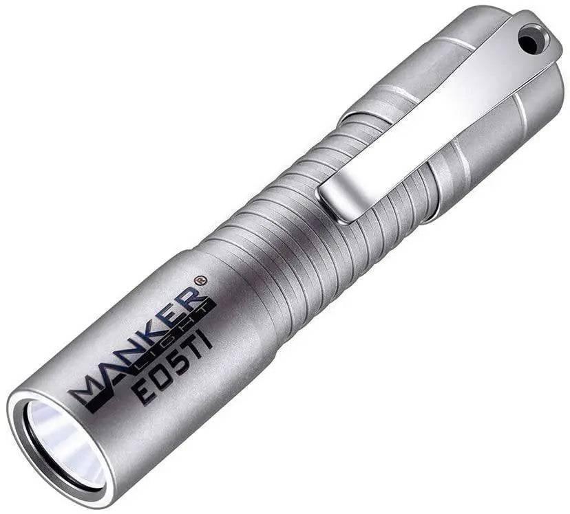 Manker E05 Ti 400 Lumens Titanium AA Flashlight With OSRAM LED - NORTH RIVER OUTDOORS