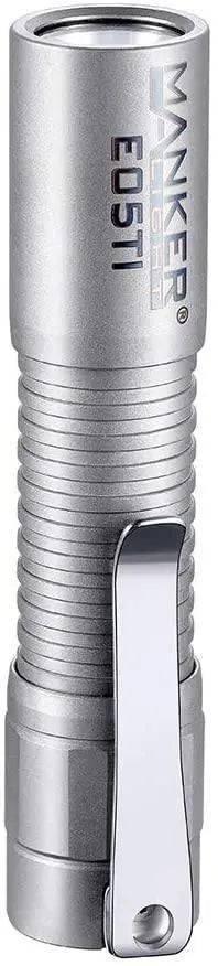 Manker E05 Ti 400 Lumens Titanium AA Flashlight With OSRAM LED - NORTH RIVER OUTDOORS