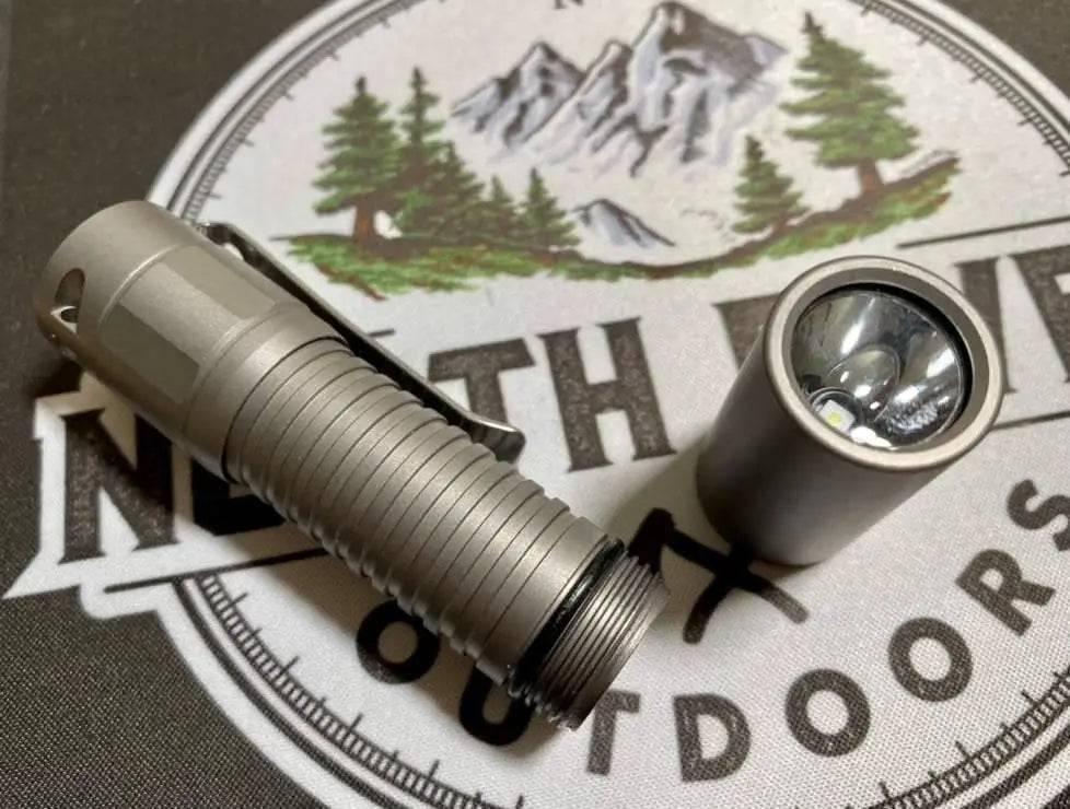 Manker E05 Ti 400 Lumens Titanium AA Flashlight With OSRAM LED - NORTH RIVER OUTDOORS