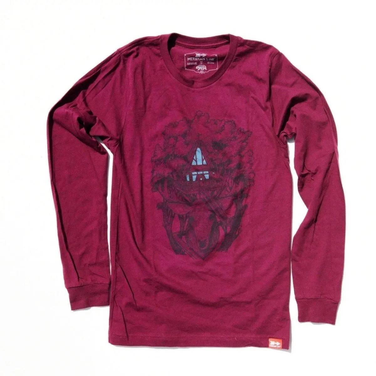 Meridian Line Stag House Women's Long Sleeve Tee - NORTH RIVER OUTDOORS