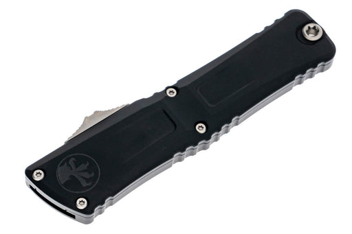 Microtech 1143-10 Combat Troodon Single Edge Gen III Black Handle Stonewashed Blade from NORTH RIVER OUTDOORS