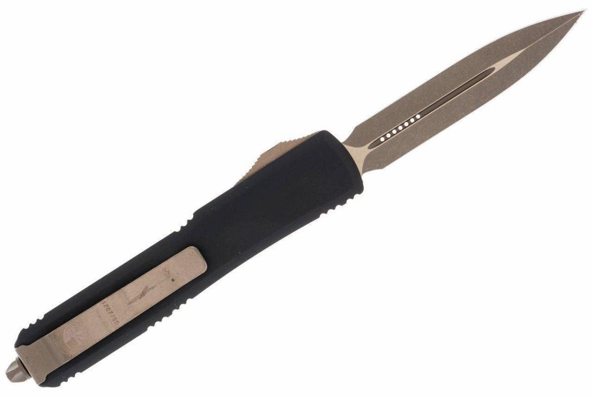 Microtech 122-13DCS Ultratech D/E Bronze Death Card Signature Series - NORTH RIVER OUTDOORS