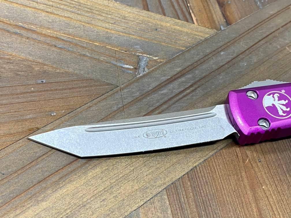 Microtech 123-10 VI Violet Ultratech Auto OTF Knife 3.46" Tanto - NORTH RIVER OUTDOORS