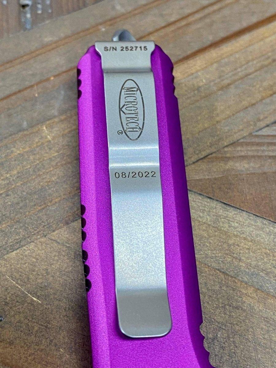 Microtech 123-10 VI Violet Ultratech Auto OTF Knife 3.46" Tanto - NORTH RIVER OUTDOORS