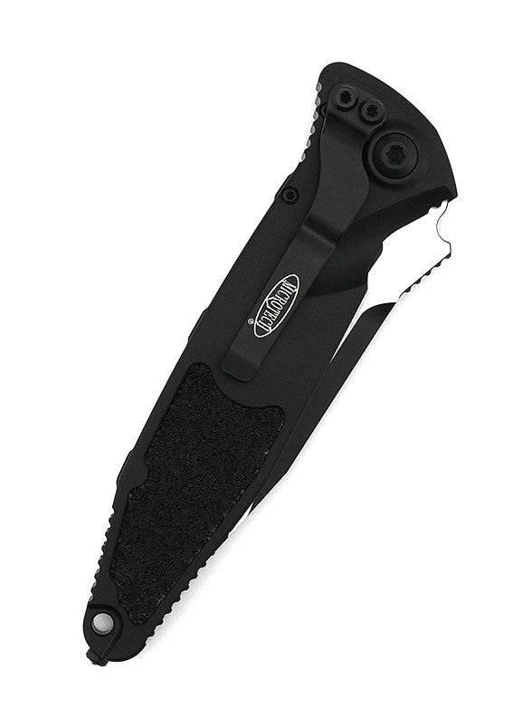 Microtech 160A-1T Socom Elite Tactical Auto Folding Knife 4.05" All Black Clip Point Plain Blade Black Handles - NORTH RIVER OUTDOORS