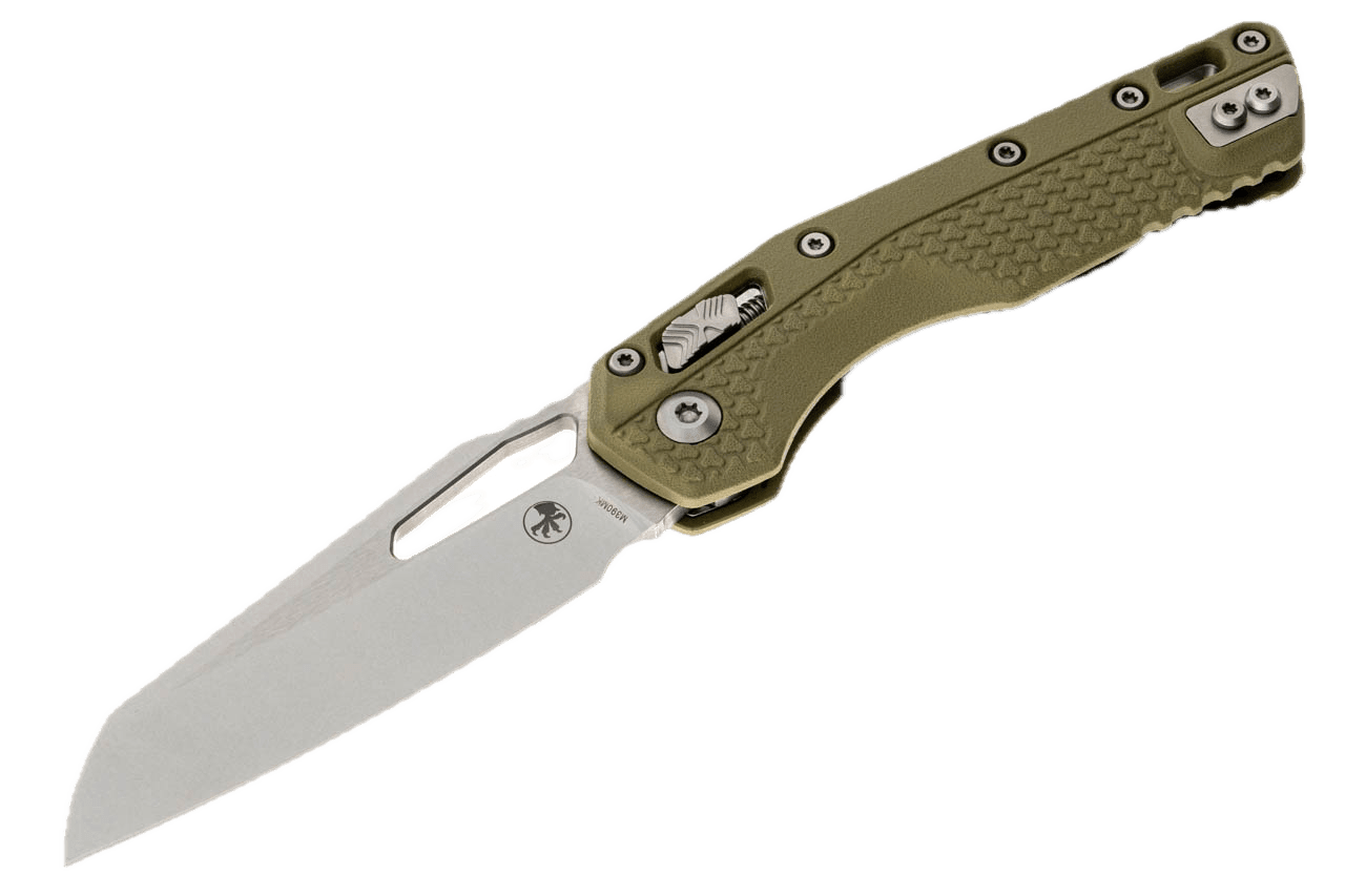 Microtech 210T-10PMOD MSI S/E OD Green Injection Molded Handle Stonewashed - NORTH RIVER OUTDOORS