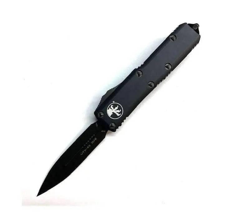 Microtech 232-1DLCT UTX-85 D/E (Black Handle - Black DLC Blade) - NORTH RIVER OUTDOORS