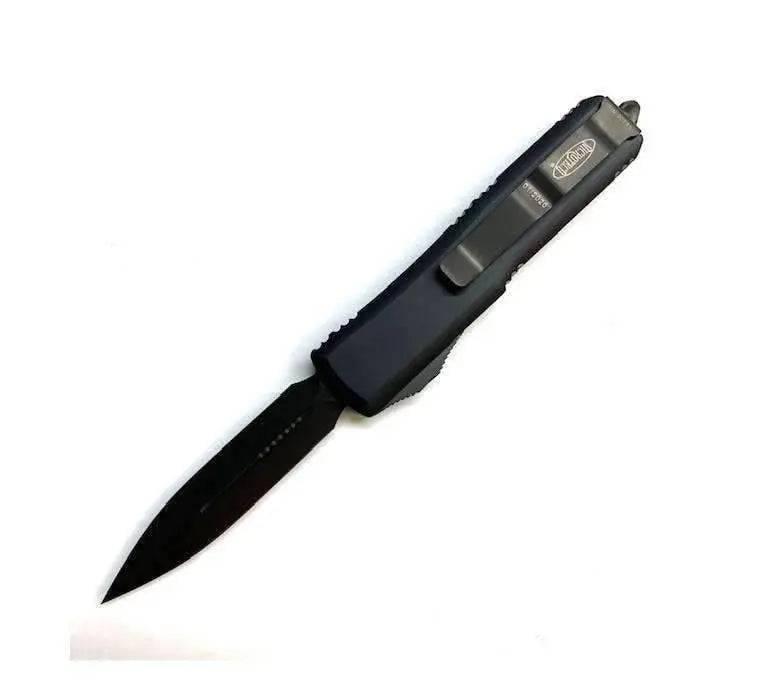 Microtech 232-1DLCT UTX-85 D/E (Black Handle - Black DLC Blade) - NORTH RIVER OUTDOORS