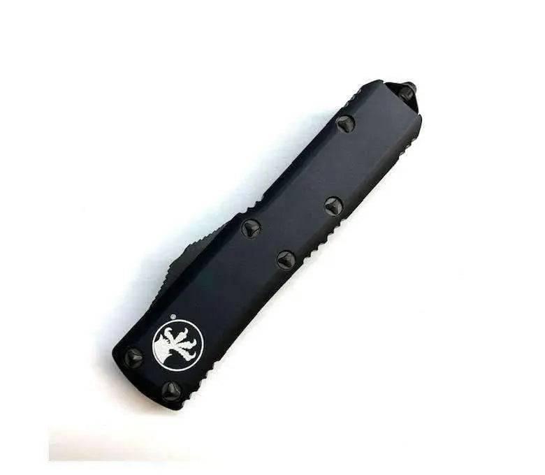 Microtech 232-1DLCT UTX-85 D/E (Black Handle - Black DLC Blade) - NORTH RIVER OUTDOORS