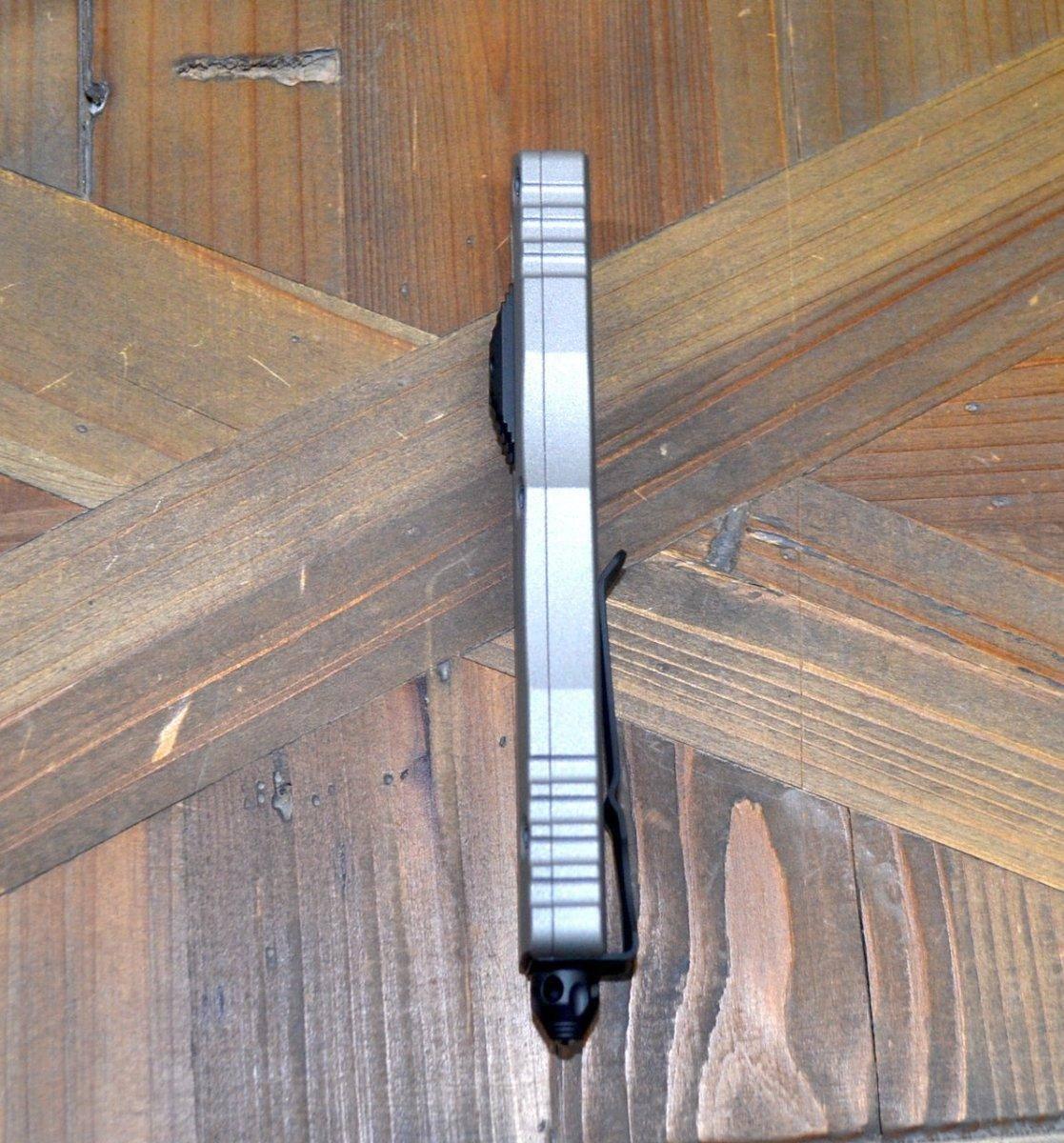 Microtech Dirac Delta Double Edge 227-1TG Black Titanium Gray - NORTH RIVER OUTDOORS