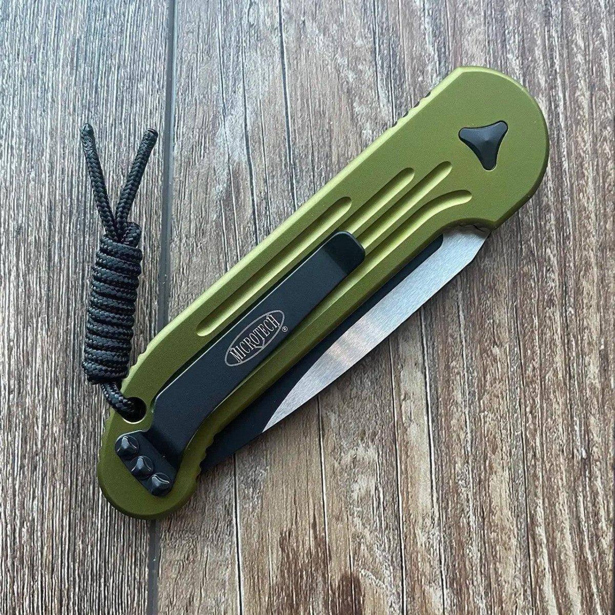 Microtech LUDT 135-1OD Auto Knife OD Black Blade (USA) - NORTH RIVER OUTDOORS