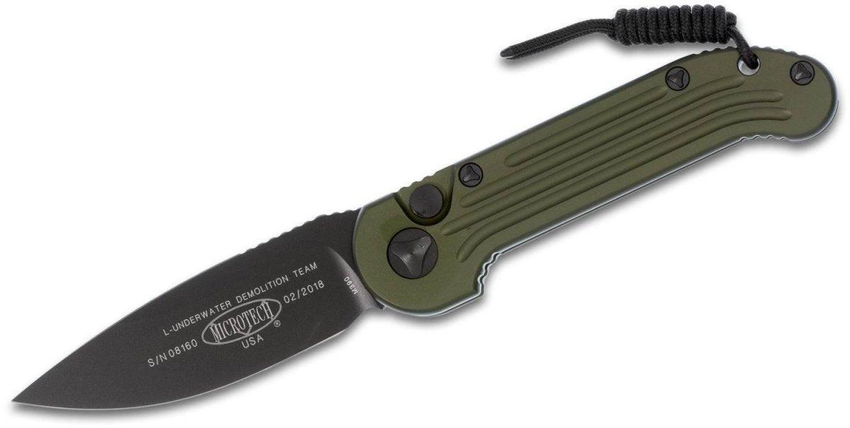 Microtech LUDT 135-1OD Auto Knife OD Black Blade (USA) - NORTH RIVER OUTDOORS