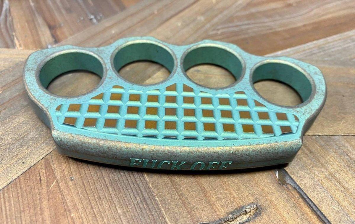 Microtech Marfione Custom Titanium Hand Tank 4-Hole Paperweight - NORTH RIVER OUTDOORS