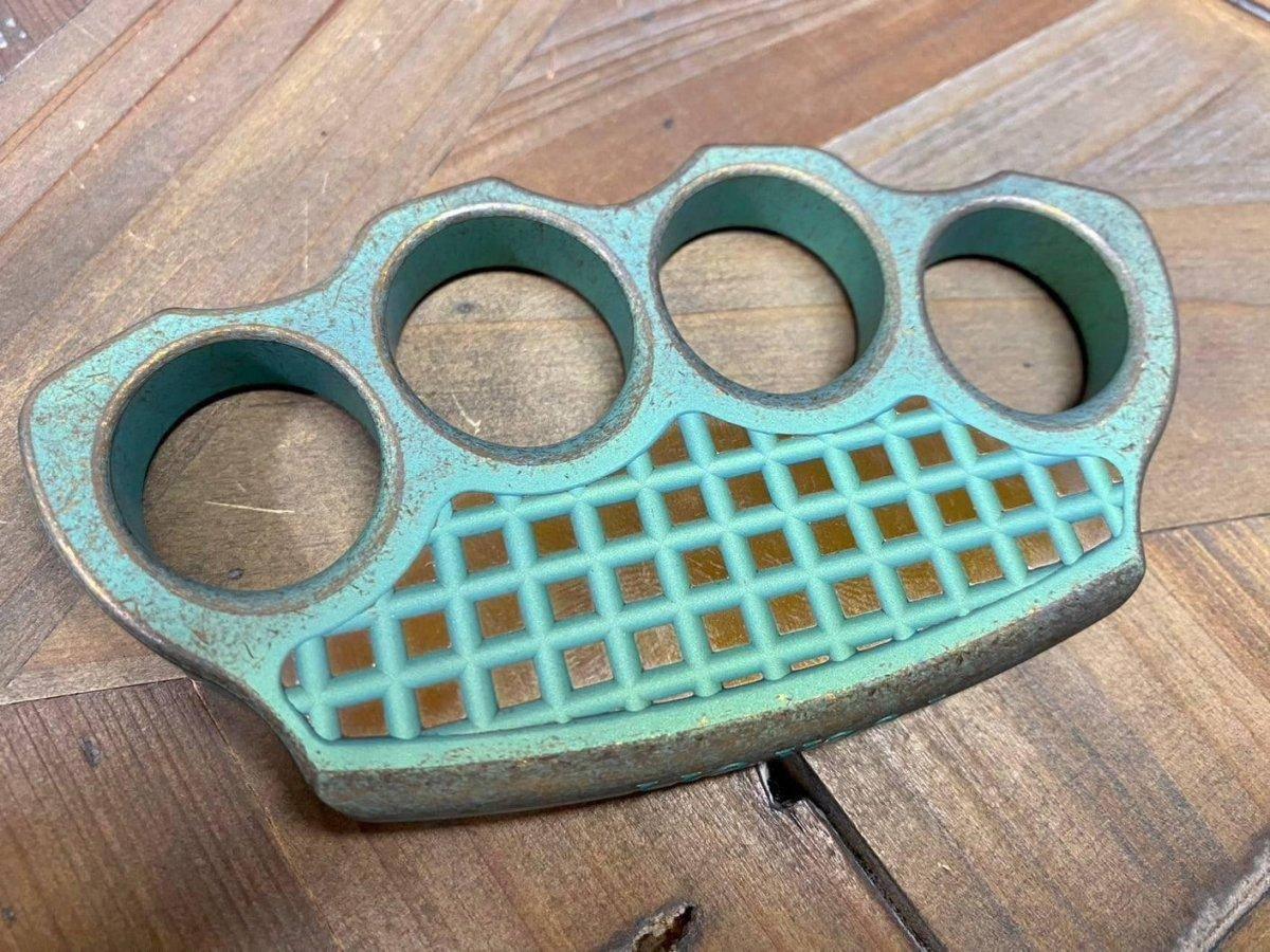 Microtech Marfione Custom Titanium Hand Tank 4-Hole Paperweight - NORTH RIVER OUTDOORS