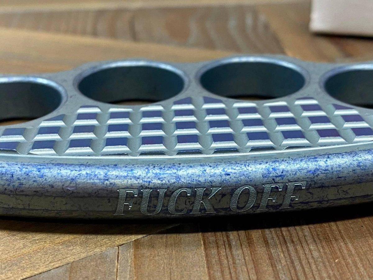 Microtech Marfione Custom Titanium Hand Tank 4-Hole Paperweight - NORTH RIVER OUTDOORS