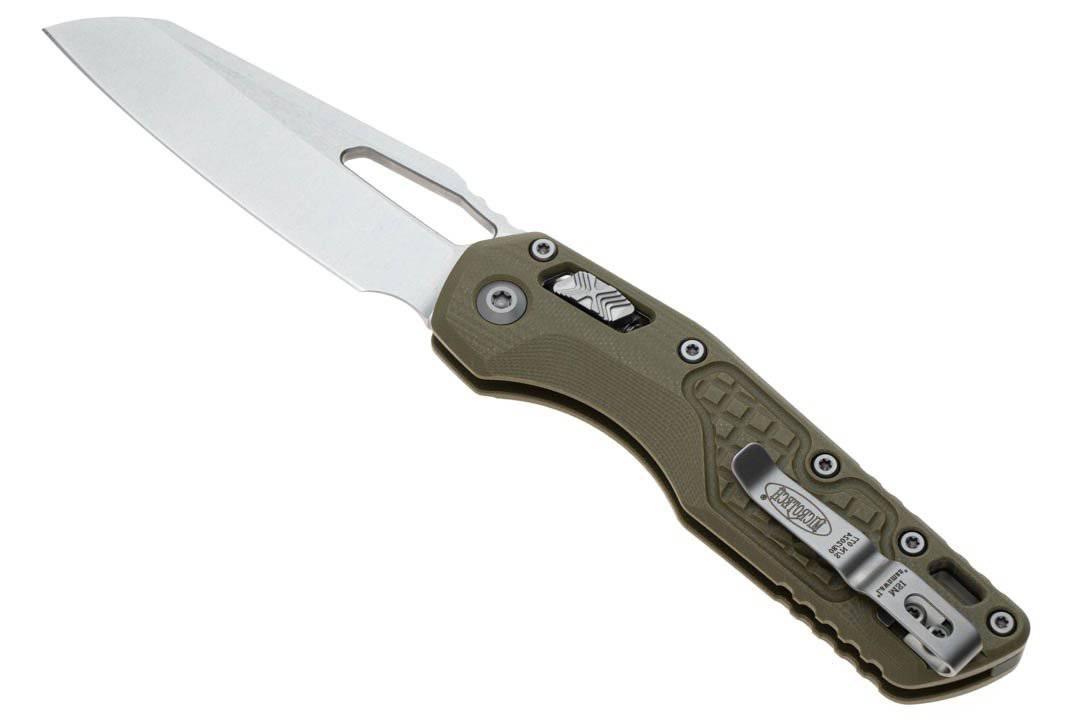 Microtech MSI S/E OD Green G10 Frag Lawnman Stonewashed Blade 210-10FRGTODLM - NORTH RIVER OUTDOORS