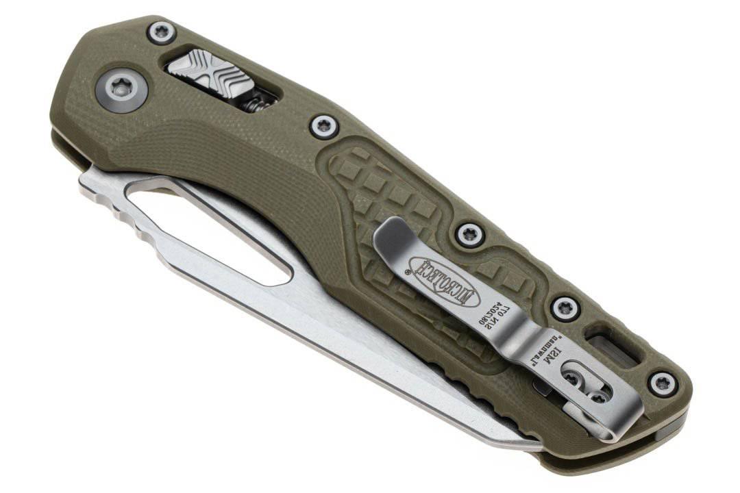 Microtech MSI S/E OD Green G10 Frag Lawnman Stonewashed Blade 210-10FRGTODLM - NORTH RIVER OUTDOORS