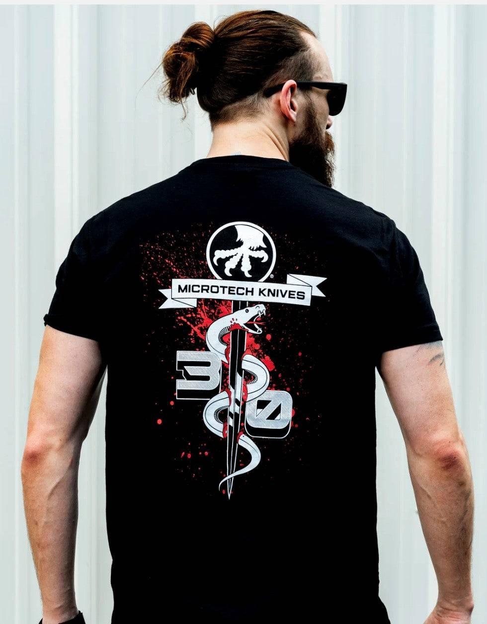 Microtech New Style Black T-Shirt - NORTH RIVER OUTDOORS