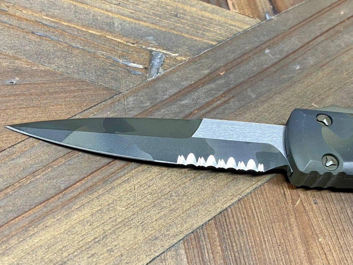 Microtech Ultratech Bayonet Olive Camo P/S 120-2OCS - NORTH RIVER OUTDOORS