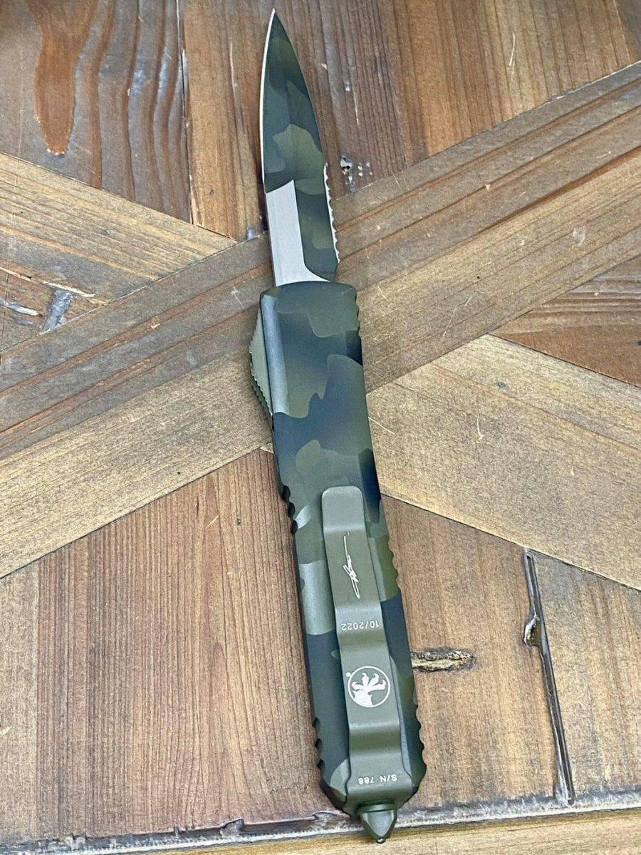 Microtech Ultratech Bayonet Olive Camo P/S 120-2OCS - NORTH RIVER OUTDOORS
