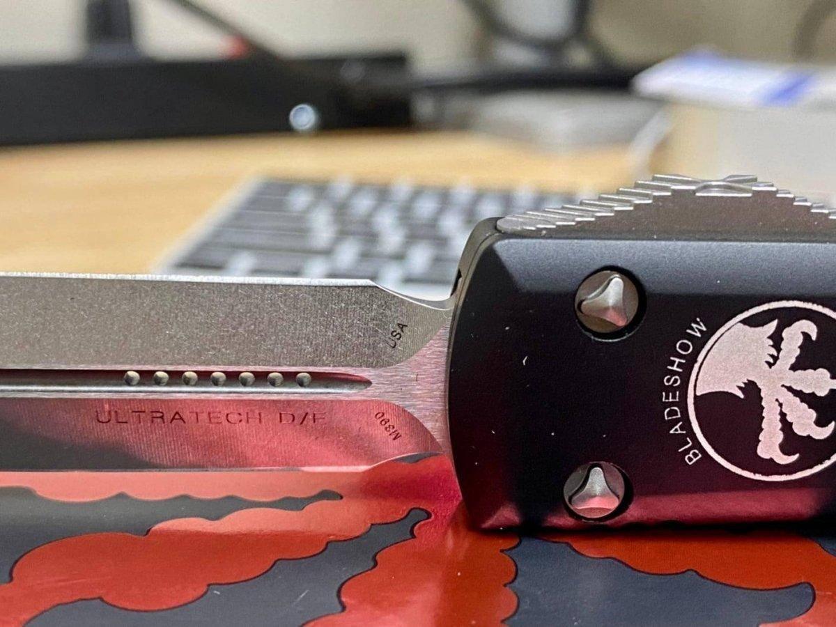 Microtech Ultratech D/E Blade Show 2021 Stonewash Knife 122-10BS21 - NORTH RIVER OUTDOORS