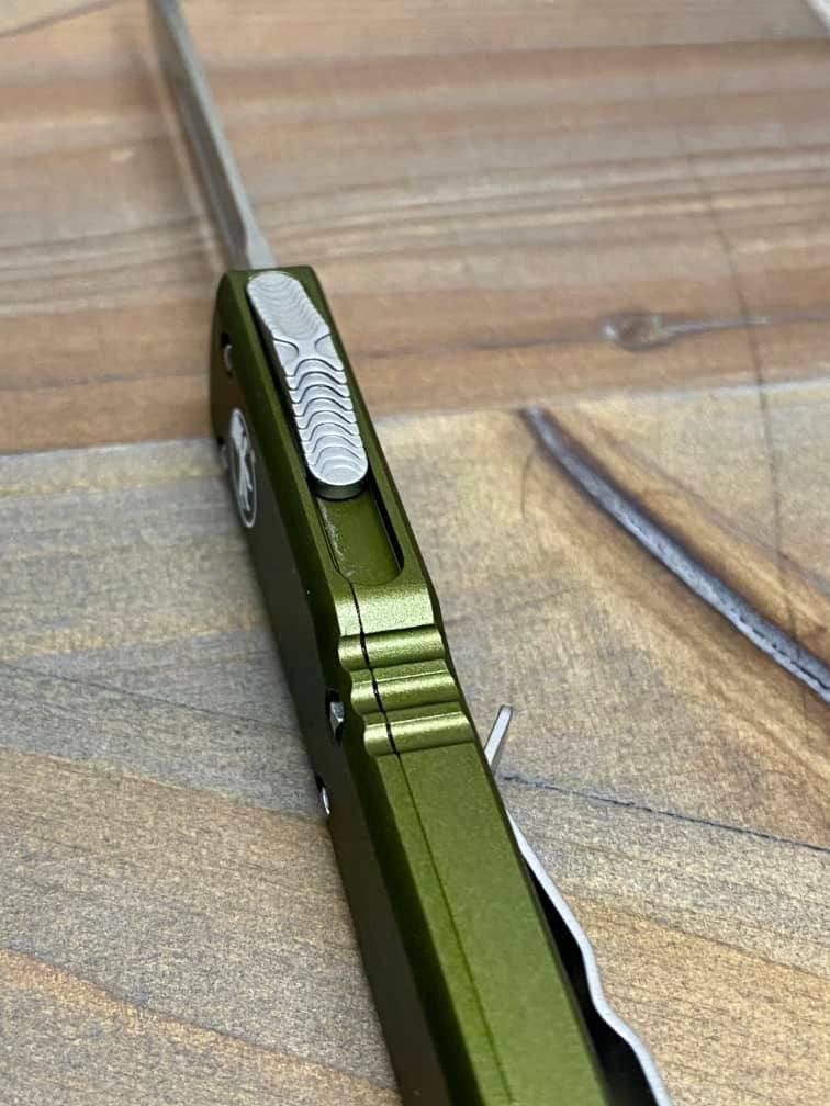 Microtech UTX-70 148-10OD S/E OTF Stonewash OD Handle Auto Knife - NORTH RIVER OUTDOORS