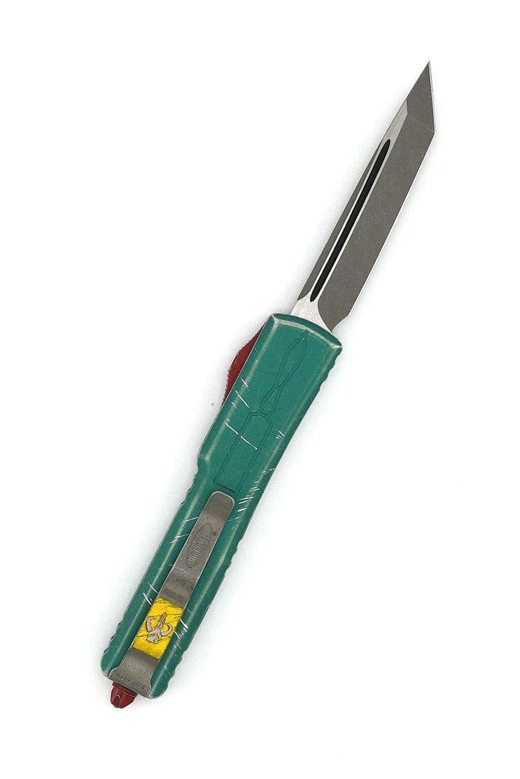 Microtech UTX-70 149-10BH Tanto T/E Bounty Hunter Stonewash OTF Auto Knife (USA) - NORTH RIVER OUTDOORS