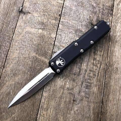 Microtech UTX-85 232-10 D/E OTF Auto Knife (3.125" Stonewash) (USA) - NORTH RIVER OUTDOORS