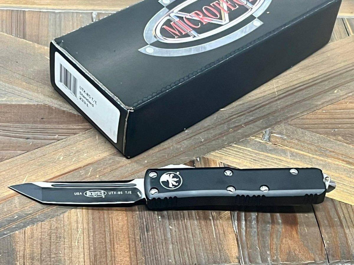 Microtech UTX-85 233-1 T/E Black Auto OTF Knife (Pre-Owned) - NORTH RIVER OUTDOORS