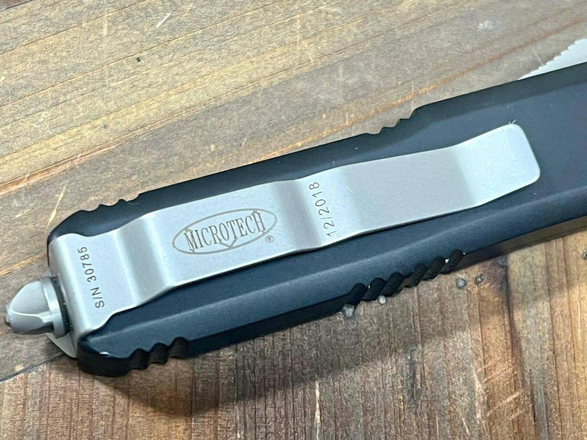 Microtech UTX-85 233-1 T/E Black Auto OTF Knife (Pre-Owned) - NORTH RIVER OUTDOORS
