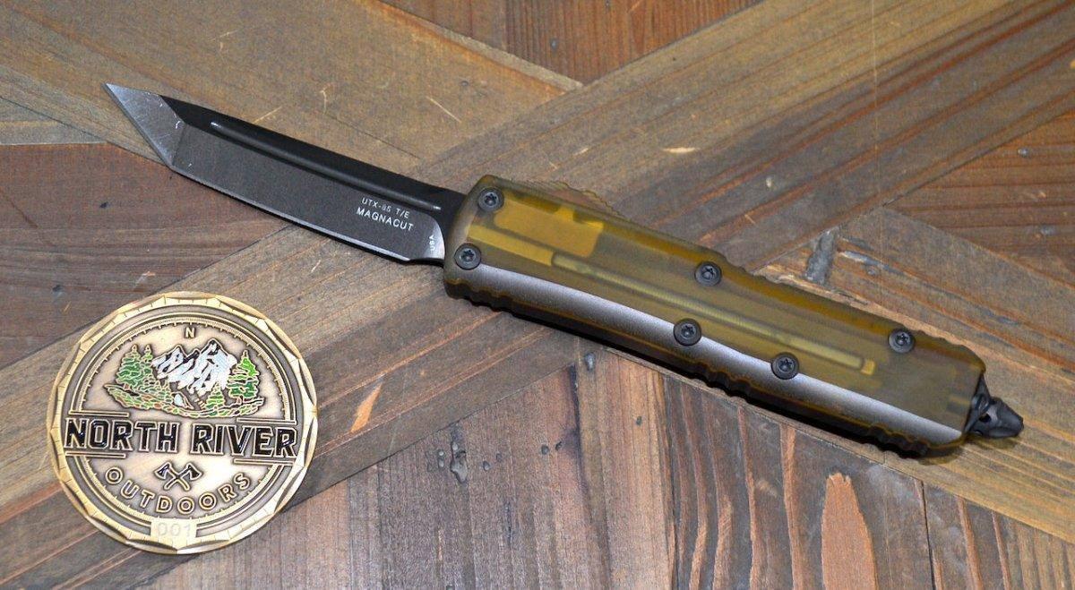 Microtech UTX-85 T/E DLC Hardware Signature Series Ultem (233-1DLCTULS) - NORTH RIVER OUTDOORS