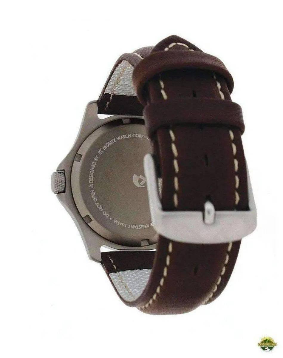 Momentum Atlas 38 Leather Watch - NORTH RIVER OUTDOORS