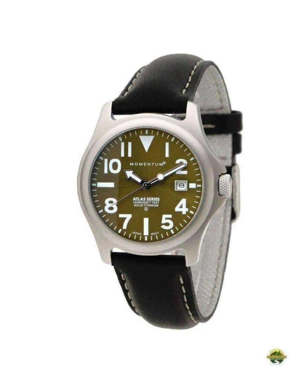 Momentum Atlas 38 Leather Watch - NORTH RIVER OUTDOORS