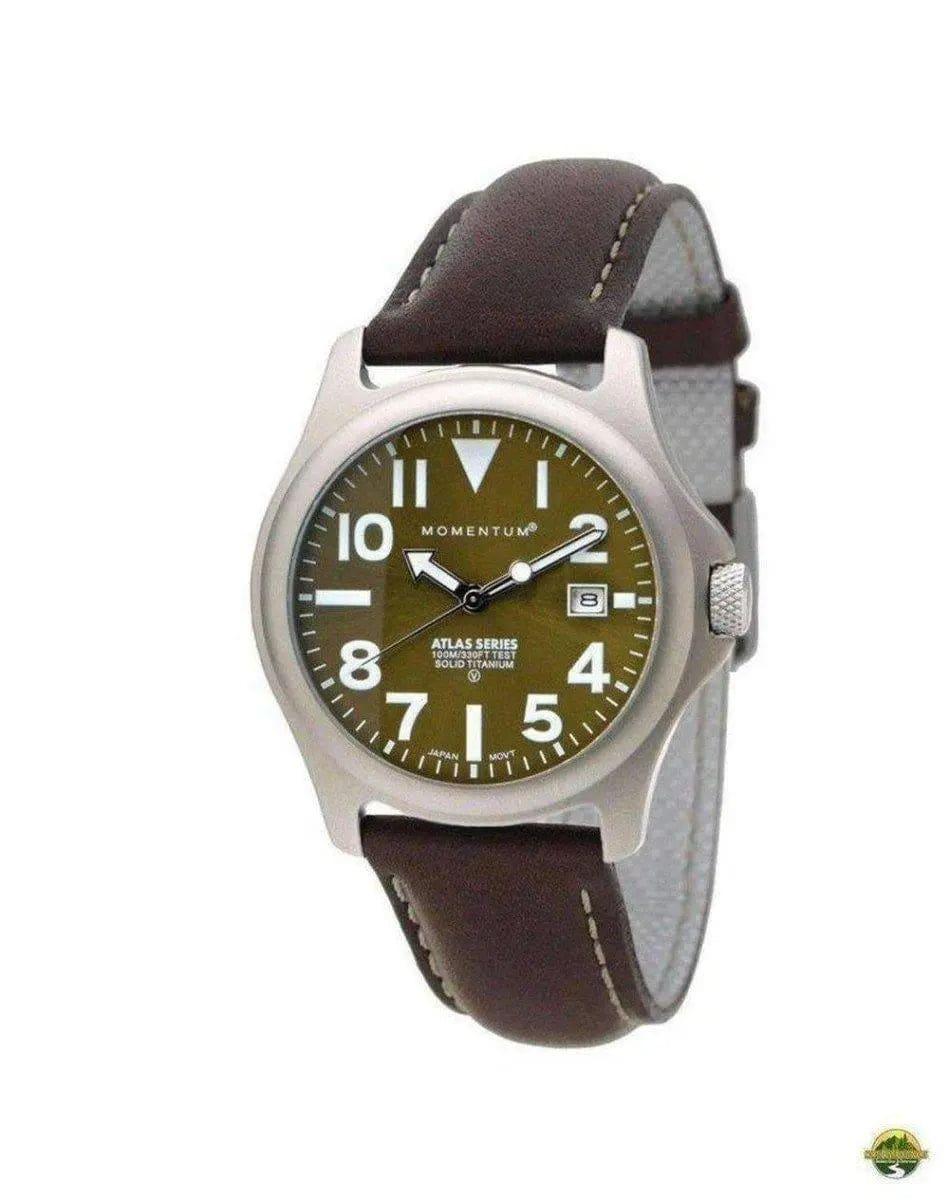 Momentum Atlas 38 Leather Watch - NORTH RIVER OUTDOORS