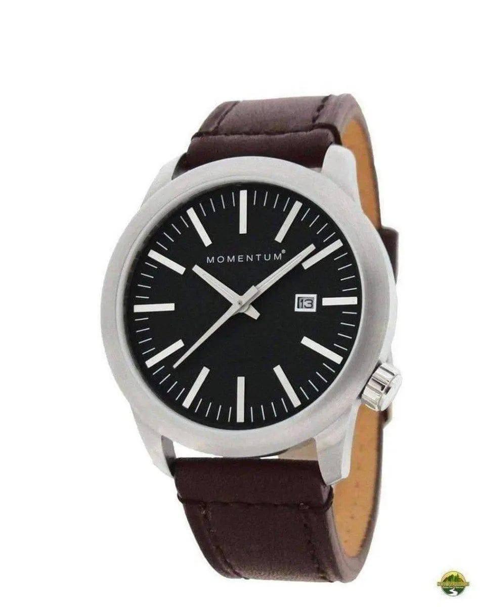 Momentum Logic SS 42 Leather Watch - NORTH RIVER OUTDOORS