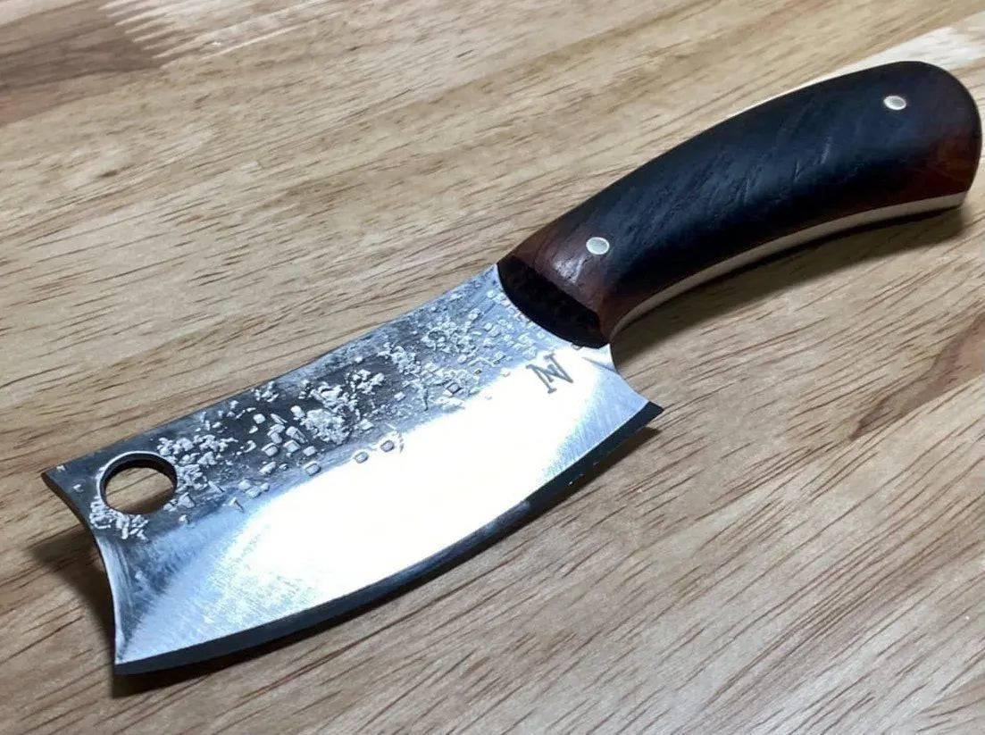 Nic Nichols Mini Cleaver Makers Mark Bourbon Handles Limited Edition - NORTH RIVER OUTDOORS