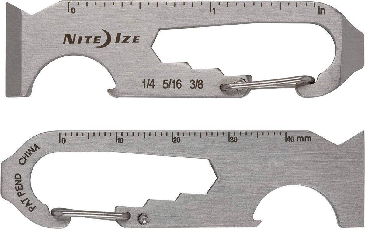 Nite Ize DoohicKey 6-in-1 Key Chain Multi Tool, Stainless Steel - NORTH RIVER OUTDOORS