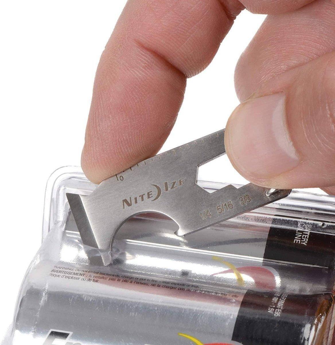 Nite Ize DoohicKey 6-in-1 Key Chain Multi Tool, Stainless Steel - NORTH RIVER OUTDOORS