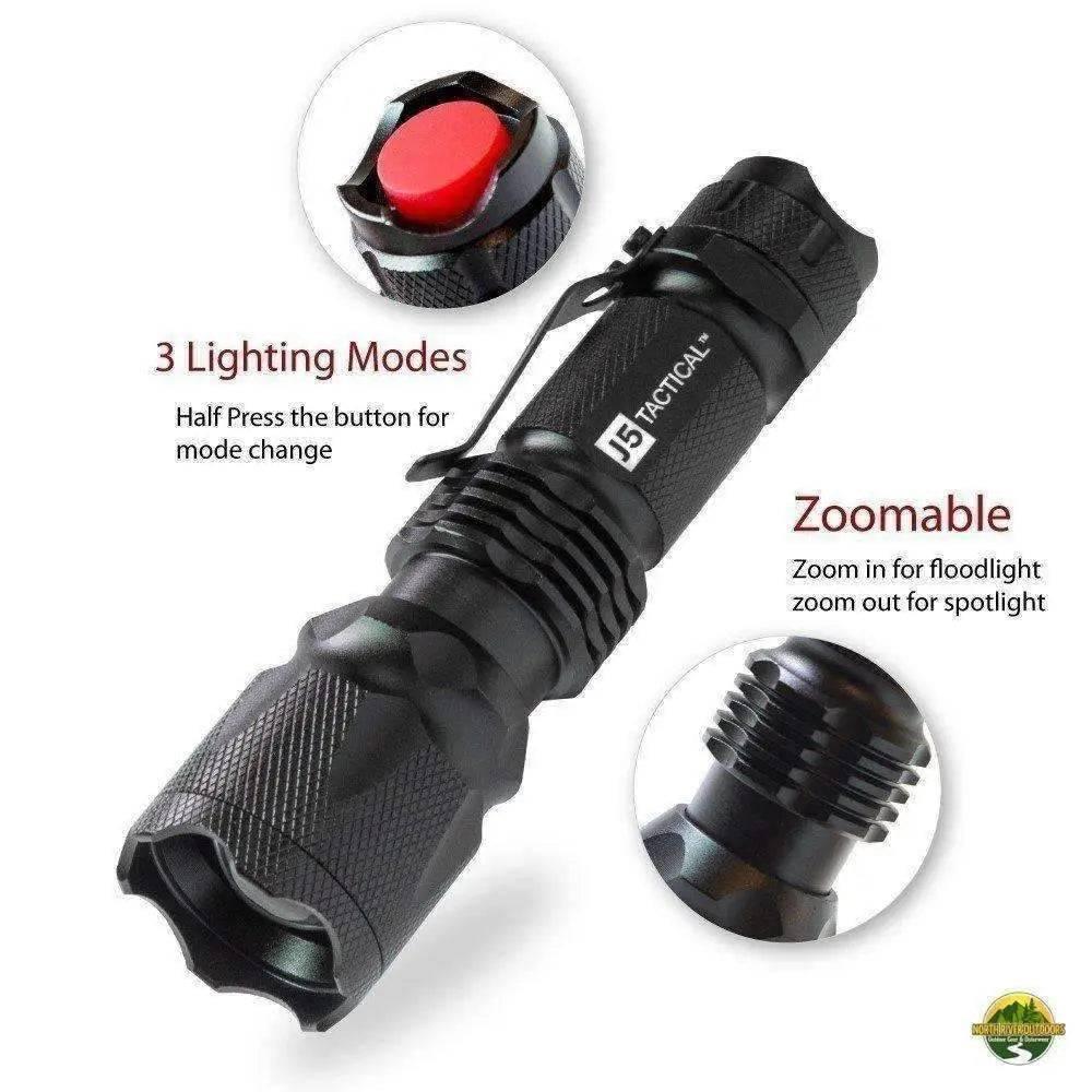 J5 V1 PRO Tactical Flashlight (300lm) - NORTH RIVER OUTDOORS
